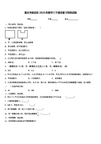 重庆市渝北区2023年数学三下期末复习检测试题含解析