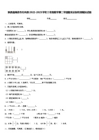 陕西省商洛市丹凤县2022-2023学年三年级数学第二学期期末达标检测模拟试题含解析