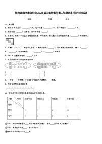 陕西省商洛市山阳县2023届三年级数学第二学期期末质量检测试题含解析