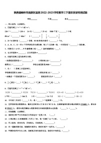 陕西省榆林市高新区监测2022-2023学年数学三下期末质量检测试题含解析