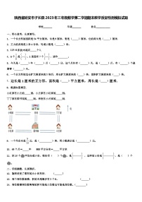 陕西省延安市子长县2023年三年级数学第二学期期末教学质量检测模拟试题含解析