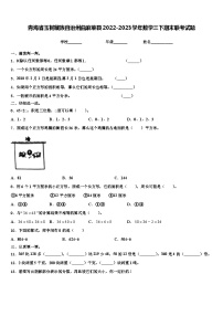 青海省玉树藏族自治州曲麻莱县2022-2023学年数学三下期末联考试题含解析