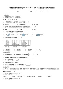 甘肃省定西市通渭县小学2022-2023学年三下数学期末经典模拟试题含解析