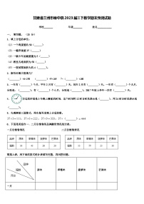 甘肃省兰州市榆中县2023届三下数学期末预测试题含解析