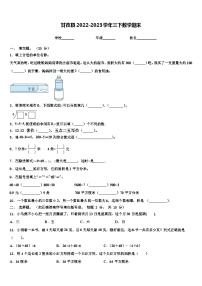 甘孜县2022-2023学年三下数学期末含解析