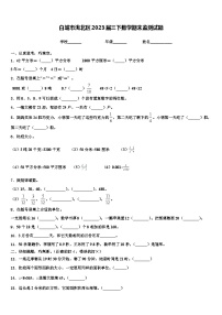 白城市洮北区2023届三下数学期末监测试题含解析