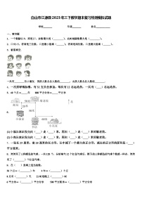 白山市江源县2023年三下数学期末复习检测模拟试题含解析