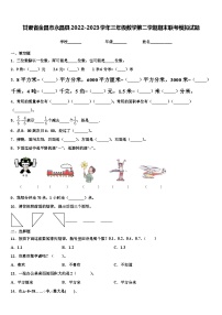 甘肃省金昌市永昌县2022-2023学年三年级数学第二学期期末联考模拟试题含解析