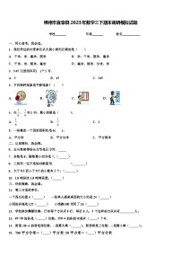 郴州市宜章县2023年数学三下期末调研模拟试题含解析