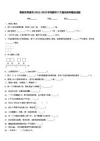 阜阳市界首市2022-2023学年数学三下期末统考模拟试题含解析