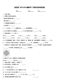 湖北省广水市2023届数学三下期末质量检测试题含解析