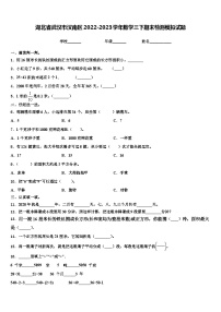 湖北省武汉市汉南区2022-2023学年数学三下期末检测模拟试题含解析