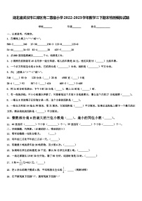 湖北省武汉市江岸区育二寄宿小学2022-2023学年数学三下期末检测模拟试题含解析