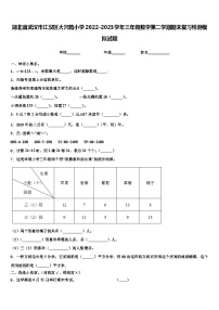 湖北省武汉市江汉区大兴路小学2022-2023学年三年级数学第二学期期末复习检测模拟试题含解析