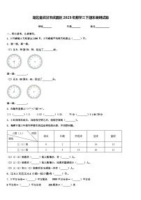 湖北省武汉市武昌区2023年数学三下期末调研试题含解析