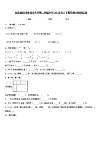 湖北省武汉市武汉大学第二附属小学2023年三下数学期末调研试题含解析