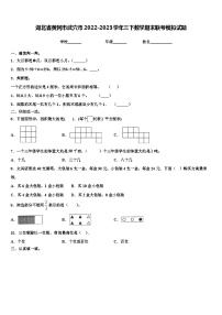 湖北省黄冈市武穴市2022-2023学年三下数学期末联考模拟试题含解析