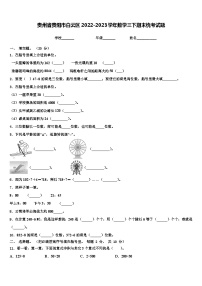 贵州省贵阳市白云区2022-2023学年数学三下期末统考试题含解析