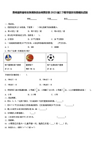 贵州省黔南布依族苗族自治州贵定县2023届三下数学期末经典模拟试题含解析