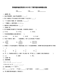 贵州省黔南区贵定县2023年三下数学期末调研模拟试题含解析