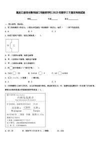 黑龙江省佳木斯市同江市前进学校2023年数学三下期末预测试题含解析