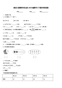 黑龙江省鹤岗市东山区2023届数学三下期末预测试题含解析