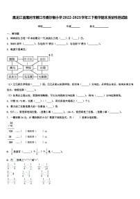 黑龙江省黑河市嫩江市墨尔根小学2022-2023学年三下数学期末质量检测试题含解析