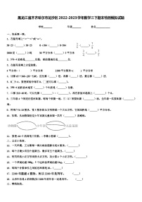 黑龙江省齐齐哈尔市龙沙区2022-2023学年数学三下期末检测模拟试题含解析