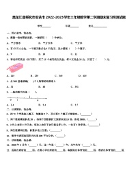 黑龙江省绥化市安达市2022-2023学年三年级数学第二学期期末复习检测试题含解析