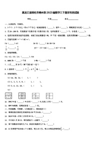 黑龙江省绥化市明水县2023届数学三下期末检测试题含解析