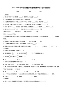 2022-2023学年四川省雅安市雨城区数学四下期末检测试题含解析