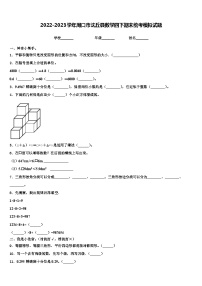 2022-2023学年周口市沈丘县数学四下期末统考模拟试题含解析