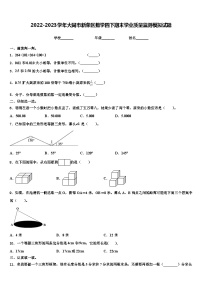 2022-2023学年大同市新荣区数学四下期末学业质量监测模拟试题含解析