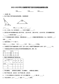 2022-2023学年大悟县数学四下期末质量跟踪监视模拟试题含解析