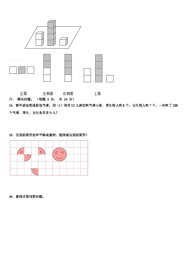 2022-2023学年多伦县四年级数学第二学期期末调研试题含解析第3页
