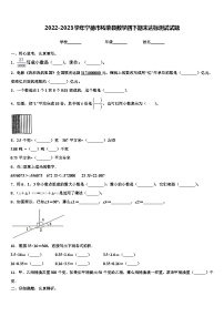 2022-2023学年宁德市柘荣县数学四下期末达标测试试题含解析