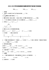 2022-2023学年安徽省巢湖市居巢区数学四下期末复习检测试题含解析