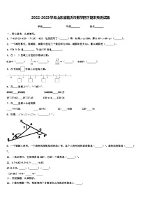 2022-2023学年山东省临沂市数学四下期末预测试题含解析