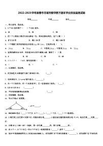 2022-2023学年宜春市丰城市数学四下期末学业质量监测试题含解析