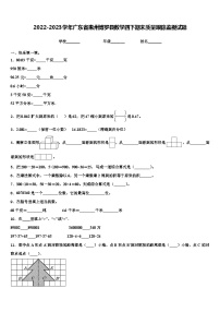 2022-2023学年广东省惠州博罗县数学四下期末质量跟踪监视试题含解析