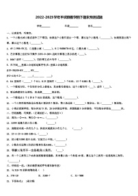 2022-2023学年平武县数学四下期末预测试题含解析