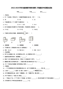 2022-2023学年当雄县数学四年级第二学期期末考试模拟试题含解析