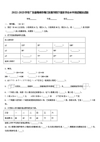 2022-2023学年广东省梅州市梅江区数学四下期末学业水平测试模拟试题含解析