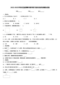 2022-2023学年河北省邯郸市数学四下期末质量检测模拟试题含解析