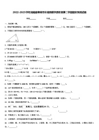 2022-2023学年湖南省郴州市汝城县数学四年级第二学期期末预测试题含解析