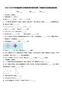 2022-2023学年湖南省怀化市鹤城区数学四年级第二学期期末质量跟踪监视试题含解析