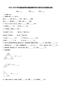 2022-2023学年湖南省邵阳市隆回县数学四下期末综合测试模拟试题含解析