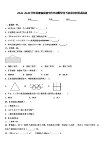 2022-2023学年甘肃省庆阳市合水县数学四下期末综合测试试题含解析