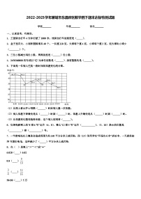 2022-2023学年聊城市东昌府区数学四下期末达标检测试题含解析