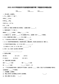 2022-2023学年西安市沣东新城四年级数学第二学期期末统考模拟试题含解析